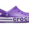 Crocs Bayaband Clog, sandali unisex viola resistenti all’usura e comodi da spiaggia, 205089-520