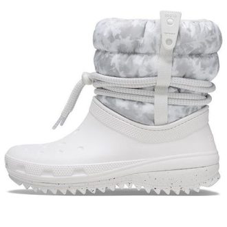 Crocs (WMNS) Classic Neo Puff Luxe Boots “Bianco Grigio” 207312-1CR