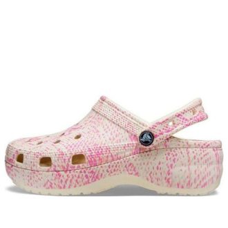 Crocs (WMNS) Classic Platform Snake Print Clogs “Rosa” 207328-2Y3