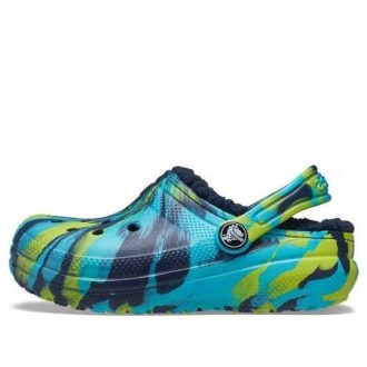 Zoccoli classici foderati in marmo Crocs (GS) “Blue Tie Dye” 207238-4HQ Zoccoli classici foderati in marmo Crocs (GS) “Blue Tie Dye” 207238-4HQ
