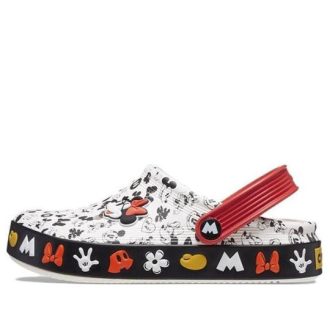 Zoccoli Crocs (GS) x Mickey Off Court “Bianco Nero Rosso” 208850-100