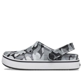 Zoccoli stampati Crocs (GS) Off Court “Grigio Nero Bianco” 209150-066